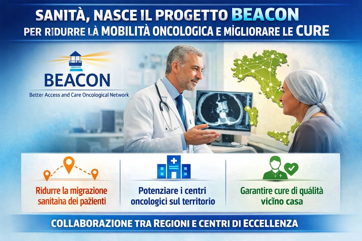 Sanità, nasce il progetto BEACON per ridurre la mobilità oncologica e migliorare le cure