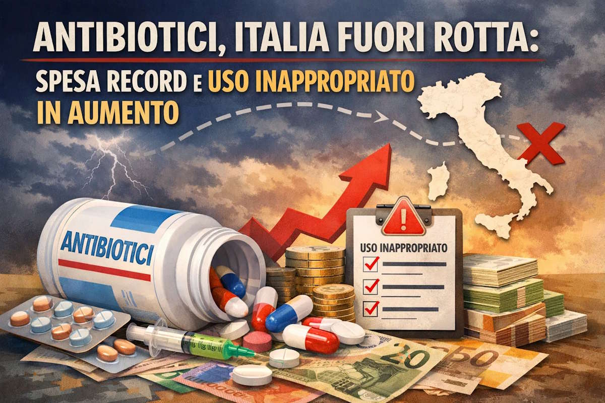 Antibiotici, Italia fuori rotta: spesa record e uso inappropriato in aumento